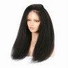 Nice Kinky Straight 13X4 Frontal Lace frontal Wig Virgin human Hair HD transaprent Lace 200% density 