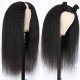 Kinky Straight V Part Wigs Virgin human hair wig leave out Glueless half wig heavy density fast Fedex/DHL shipping 