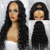 Gorgeous Loose Deep Wave U Part Wig Lovely Virgin Hair Wigs Glueless middle part silky texture hold curls well