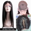 Merula 4x4 Silk Base Human Hair Wigs with Baby Hair Glue-less Silky Straight Wig with Silk Base Fake Scalp 12-20 inches Free Shipping