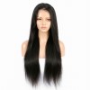 Merula Natural Straight 13X4  HD transparent lace front wig soft Virgin Human Hair wig densities optional