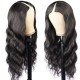 V part wig leave out glueless machine weave wigs density & textures optional Virgin human hair soft hair 