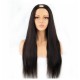 Merula Natural Straight U Part Wig left middle right partings Virgin silky human hair 200% heavy density 