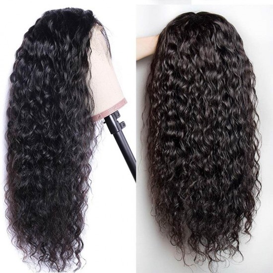 Water Wave texture loose more curly 4x4 and 5x5 Lace Closure wig front lace 200% heavy densities free parting 